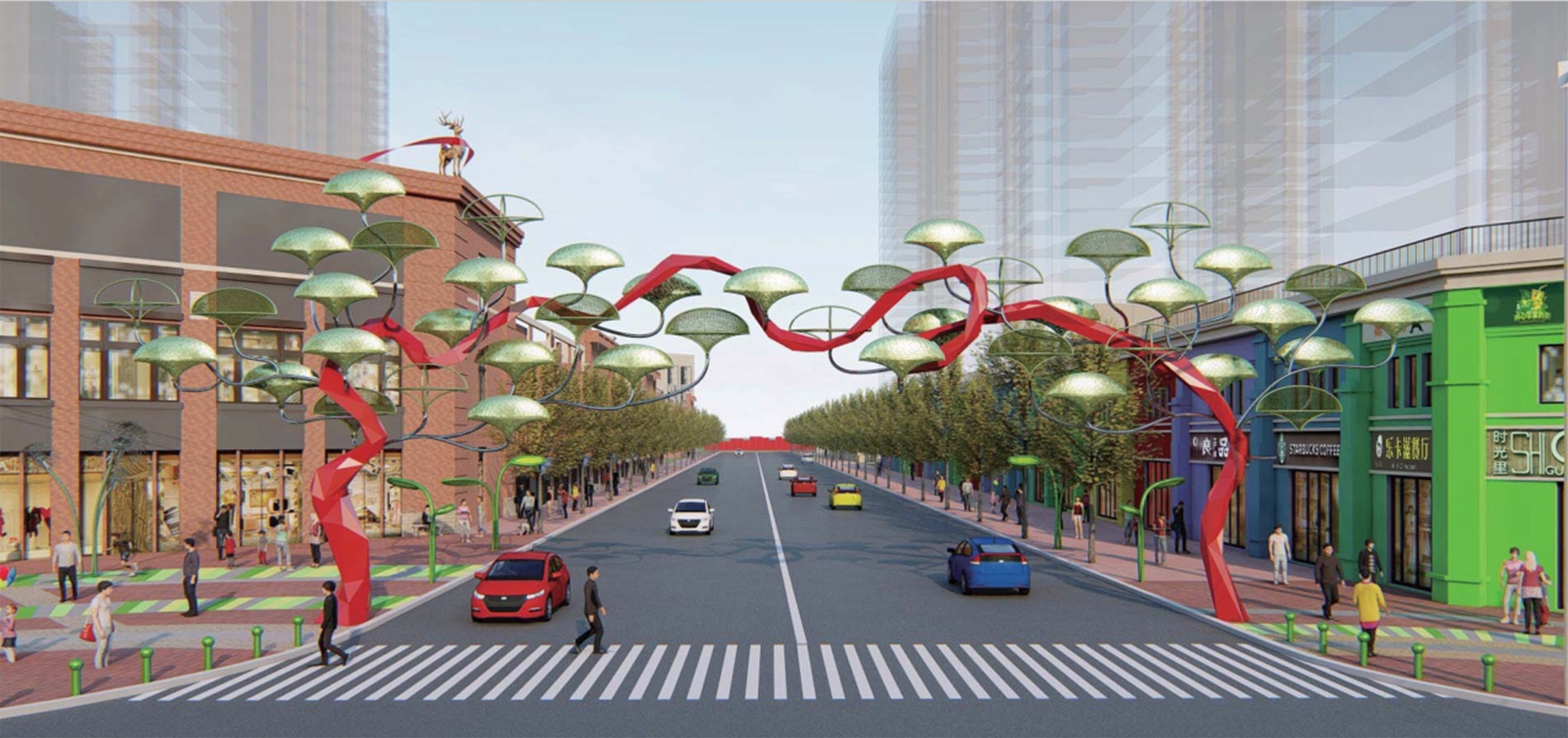 學校街拱門  工廠